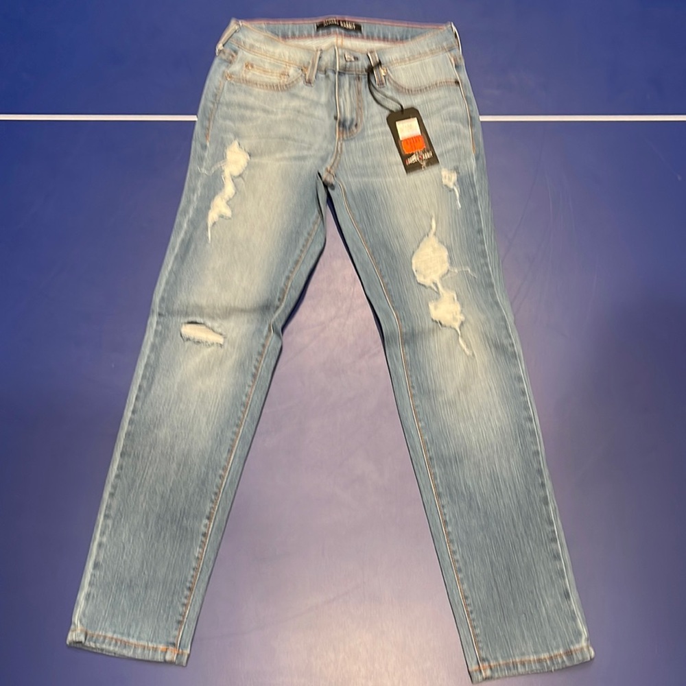 Angry rabbit blue skinny jeans